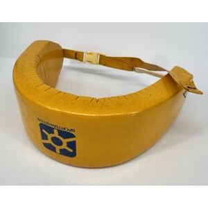 Swim Flotation Belt Foam Aqua Fitness Waist Float Sportsmaster Yellow Large Vint